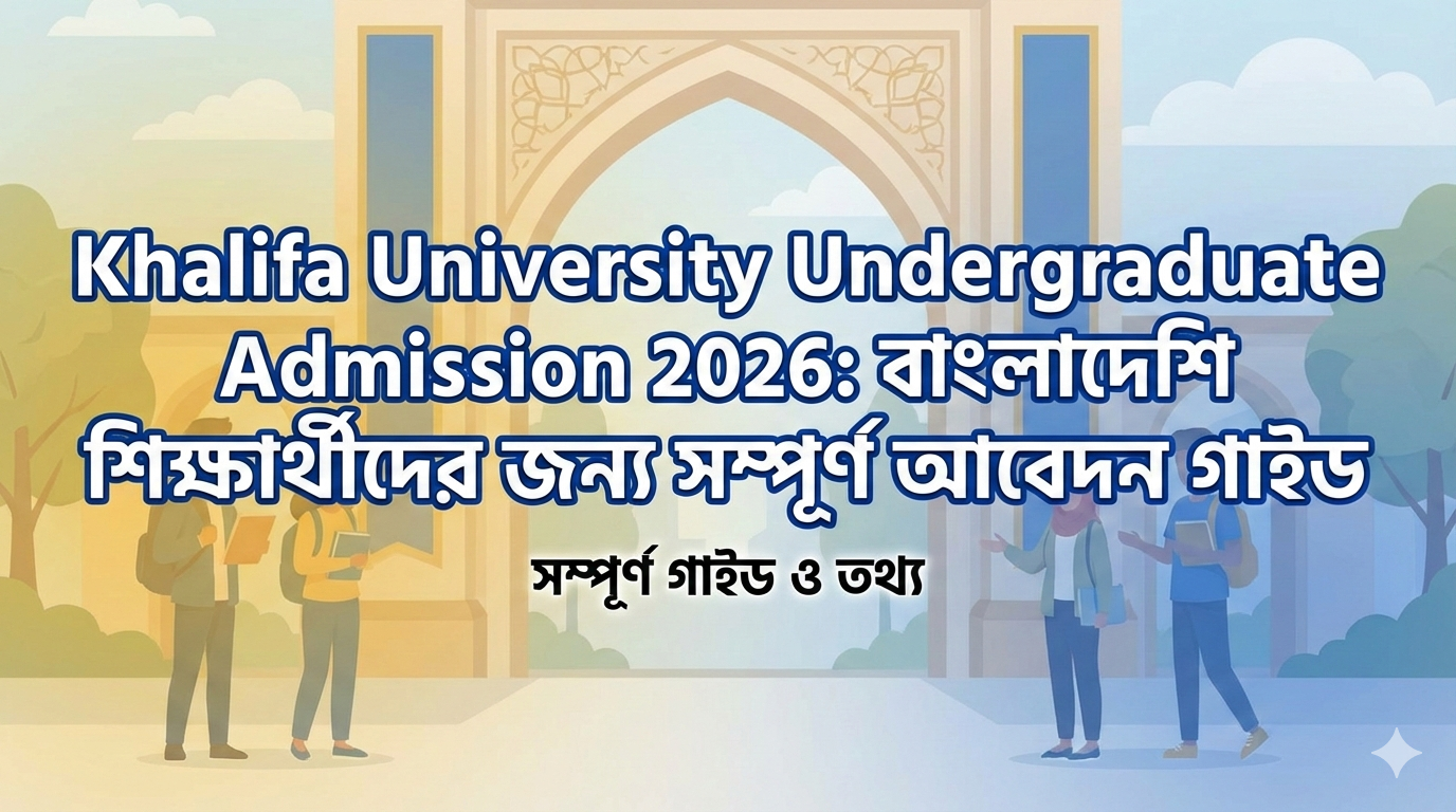 Khalifa University Undergraduate Admission 2026: বাংলাদেশি শিক্ষার্থীদের জন্য সম্পূর্ণ আবেদন গাইড