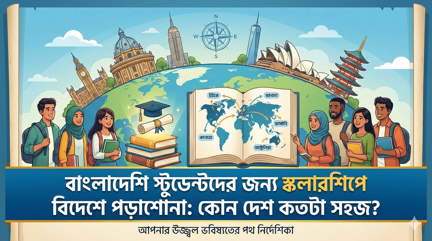 বাংলাদেশি স্টুডেন্টদের জন্য স্কলারশিপে বিদেশে পড়াশোনা: কোন দেশ কতটা সহজ?
