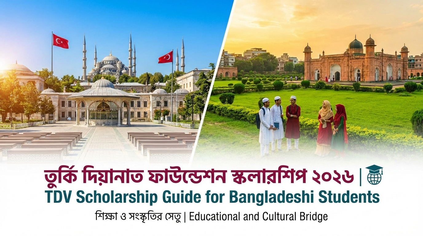 তুর্কি দিয়ানাত ফাউন্ডেশন স্কলারশিপ ২০২৬ | TDV Scholarship Guide for Bangladeshi Students