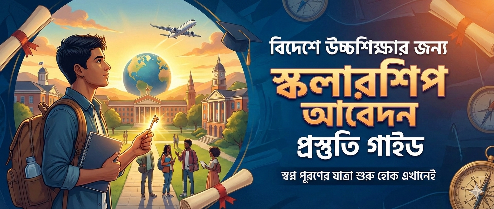 বিদেশে উচ্চশিক্ষার জন্য স্কলারশিপ আবেদন প্রস্তুতি গাইড